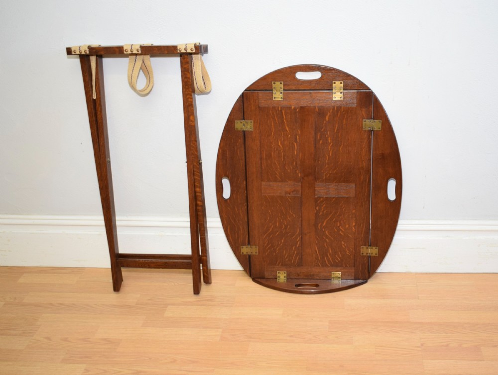 Antique Butlers Tray on Stand View XVIII