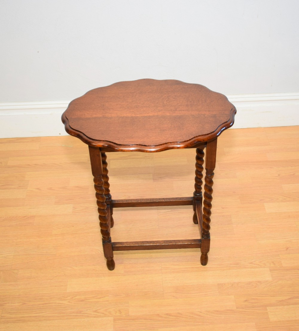 Early 20th Century Oak Occasional Table View II