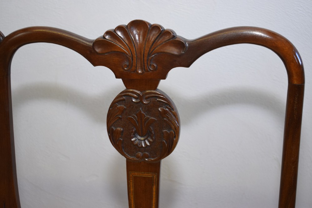 Antique Queen Anne Inlaid Couch View VI