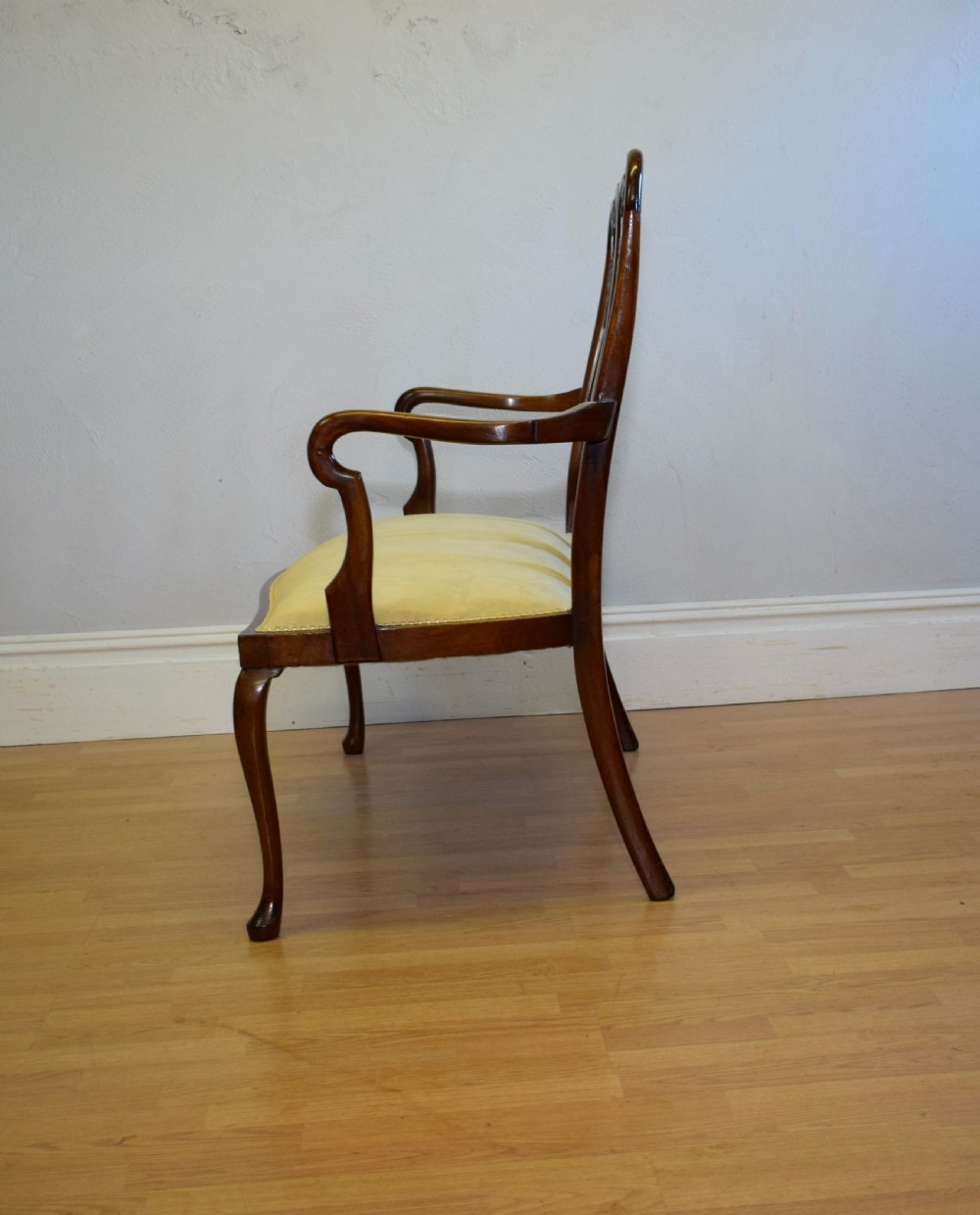 Antique Queen Anne Inlaid Couch View XIV