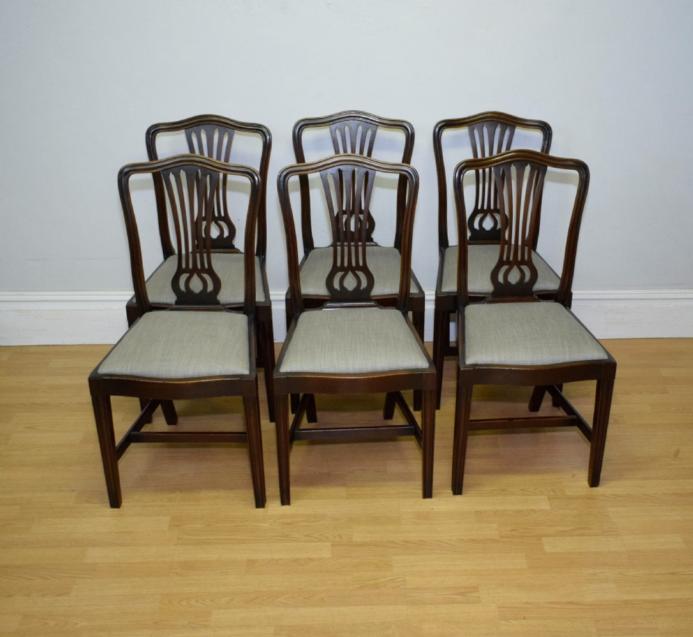 Late Victorian Set of 6 Dining Chairs