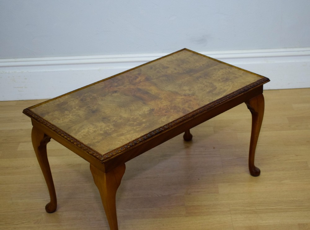 Early 20th Century Walnut Coffee Table View II