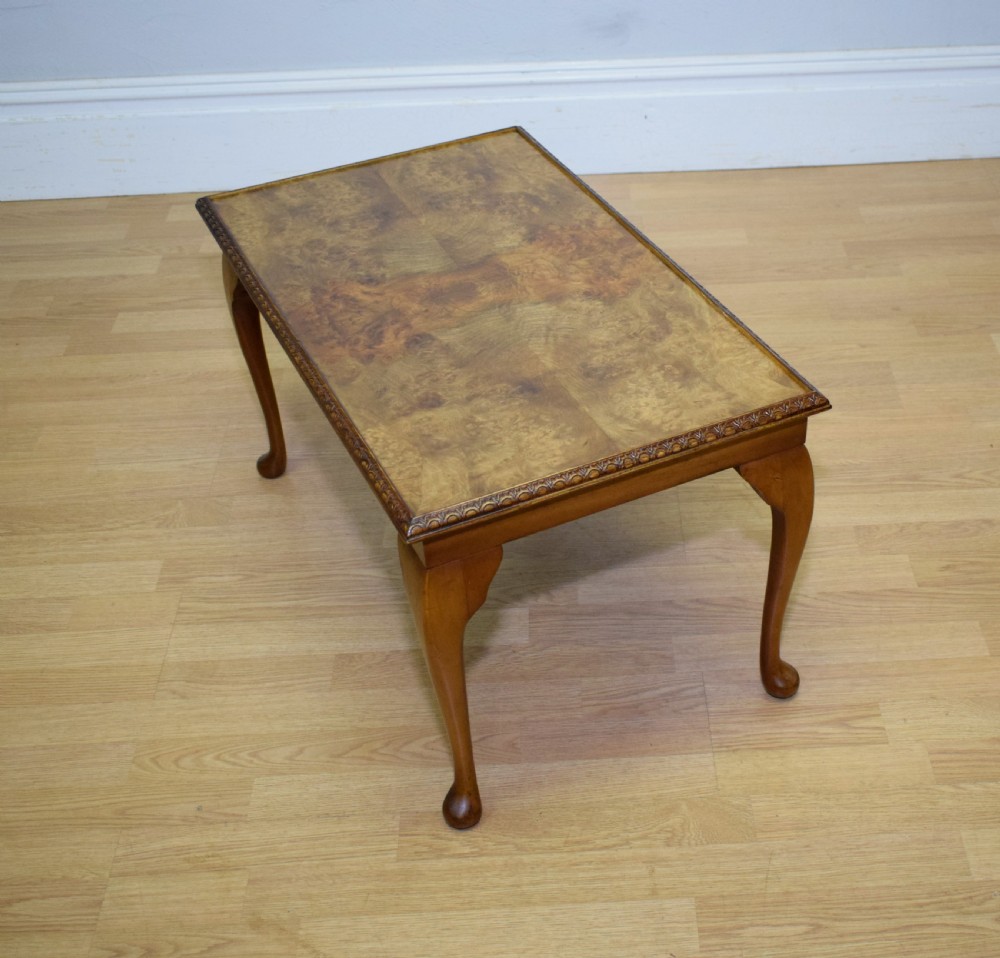 Early 20th Century Walnut Coffee Table View VI