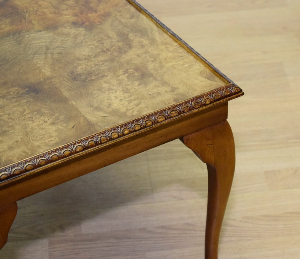 Early 20th Century Walnut Coffee Table View VII