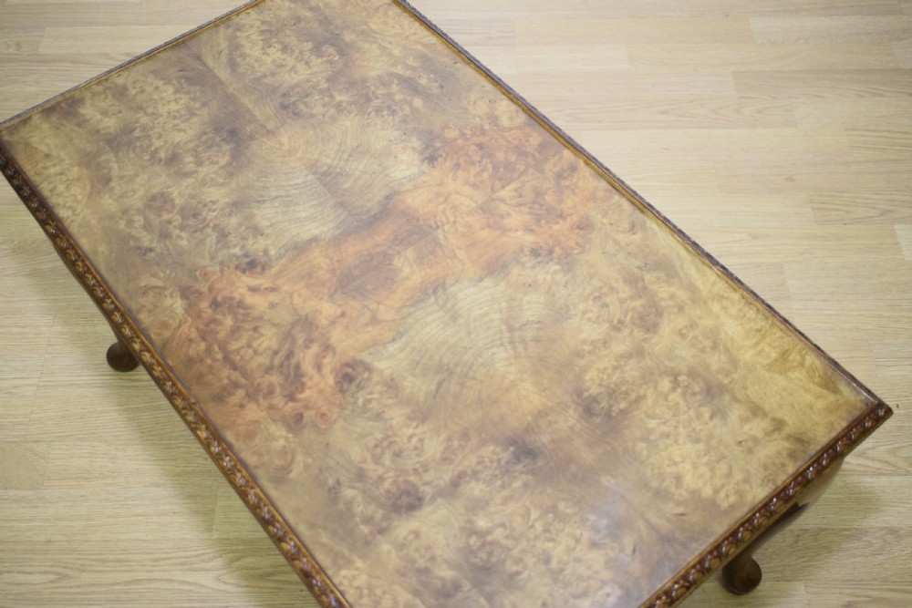 Early 20th Century Walnut Coffee Table View IX