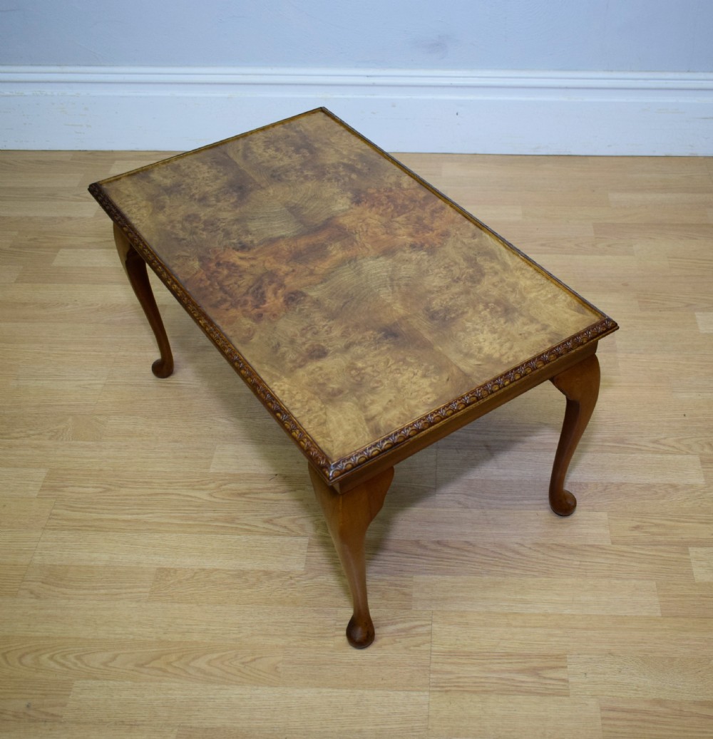 Early 20th Century Walnut Coffee Table View XI