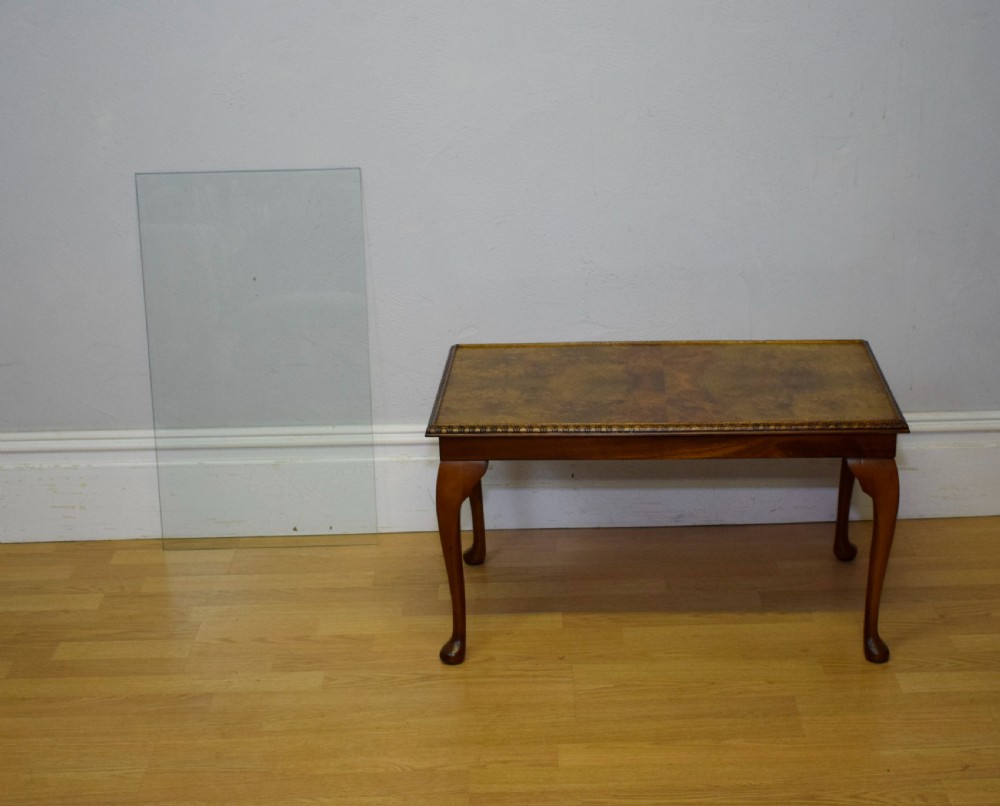 Early 20th Century Walnut Coffee Table View XII