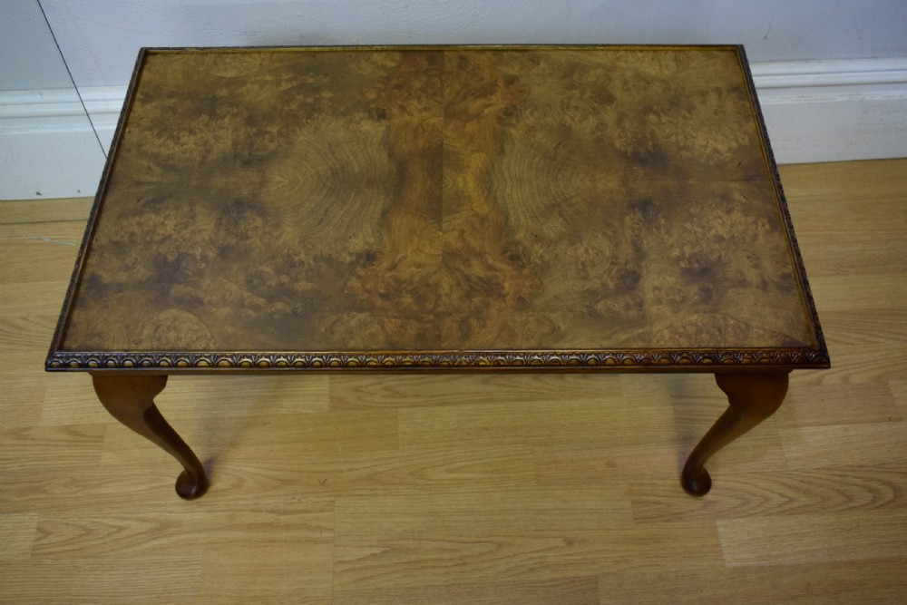 Early 20th Century Walnut Coffee Table View XIII