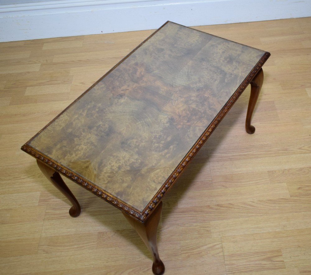 Early 20th Century Walnut Coffee Table View XV