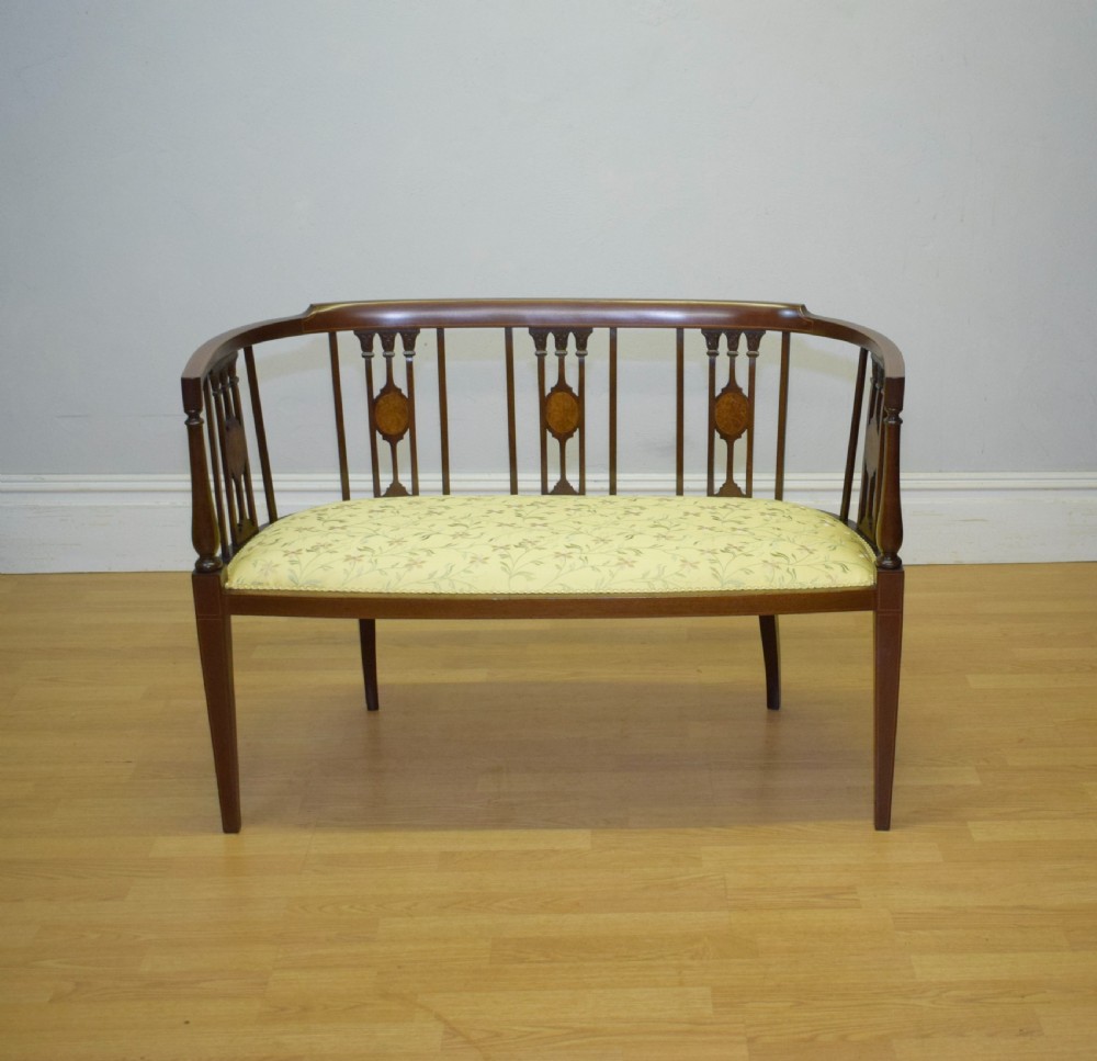 Victorian Inlaid Couch View II