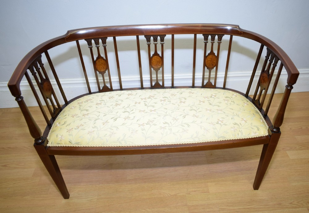 Victorian Inlaid Couch View XVII