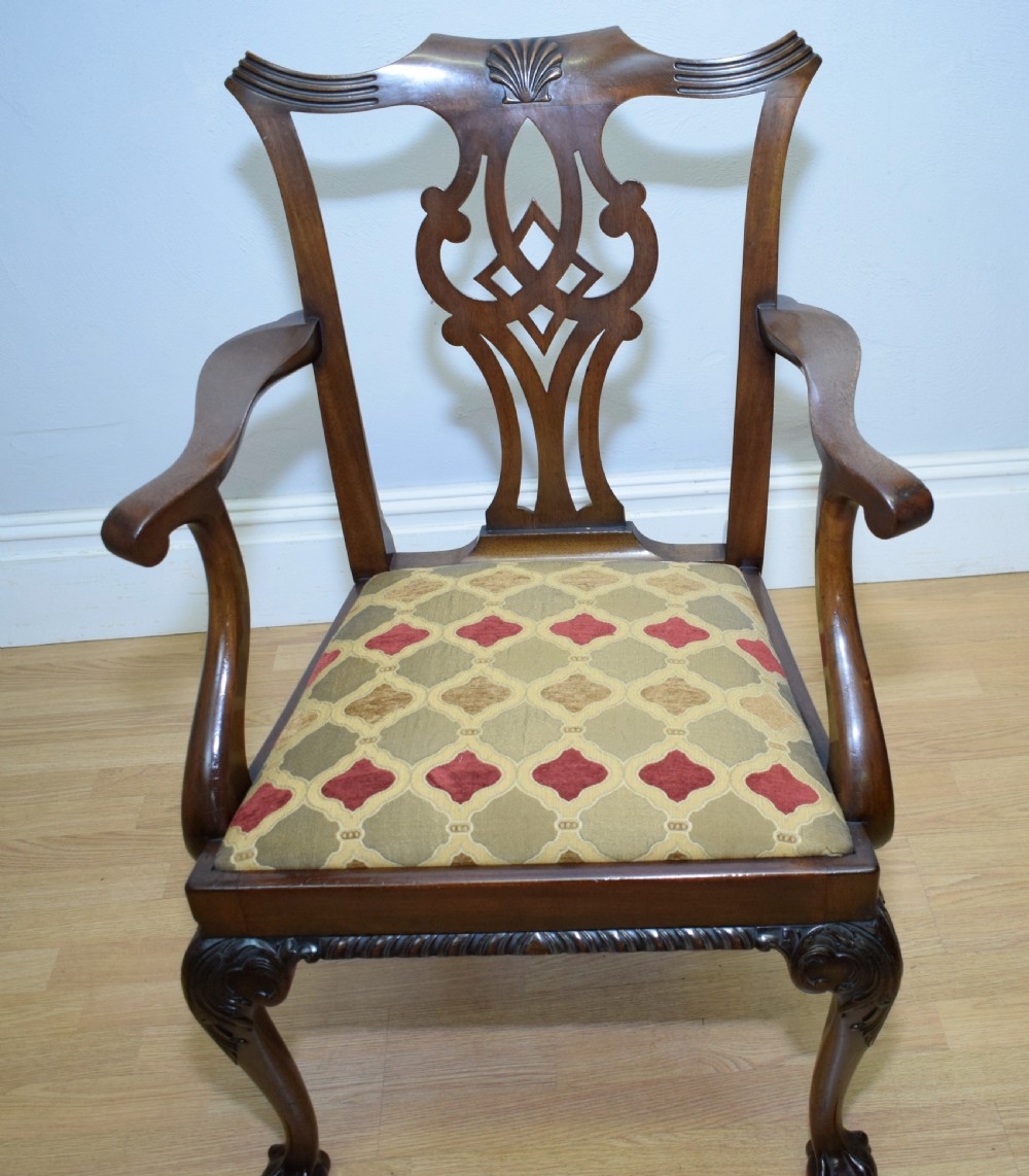 Antique Chippendale Armchair View XVI