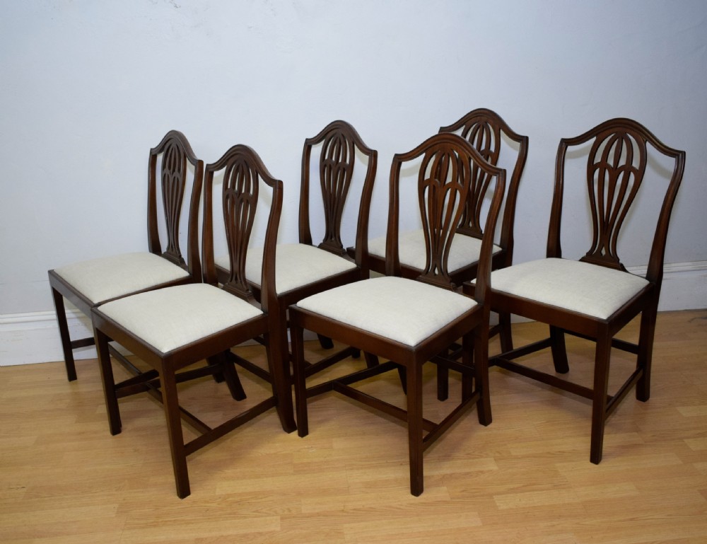Antique Set of 6 Dining Chairs View XVII