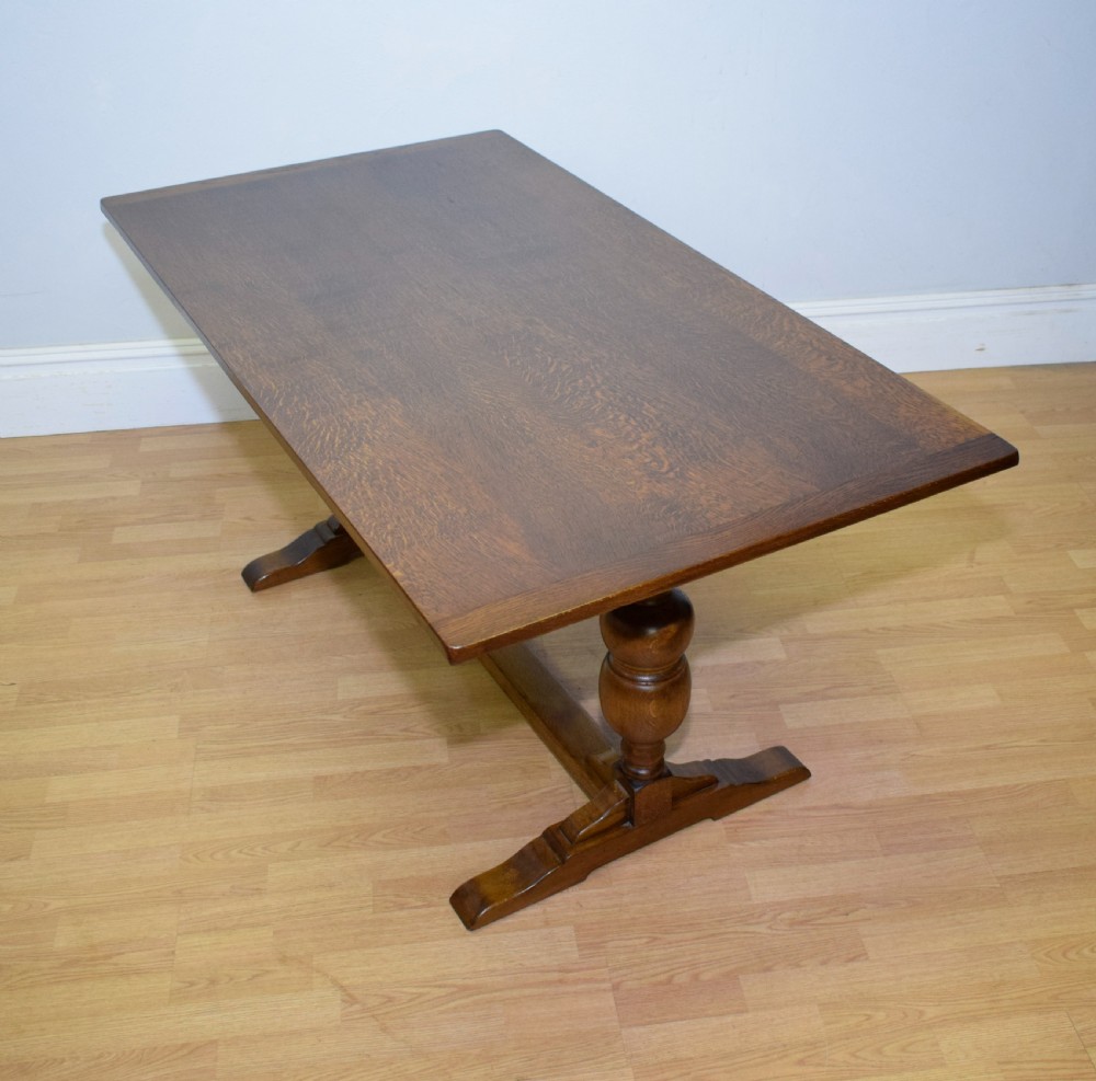 Antique Refectory Oak Table View VIII