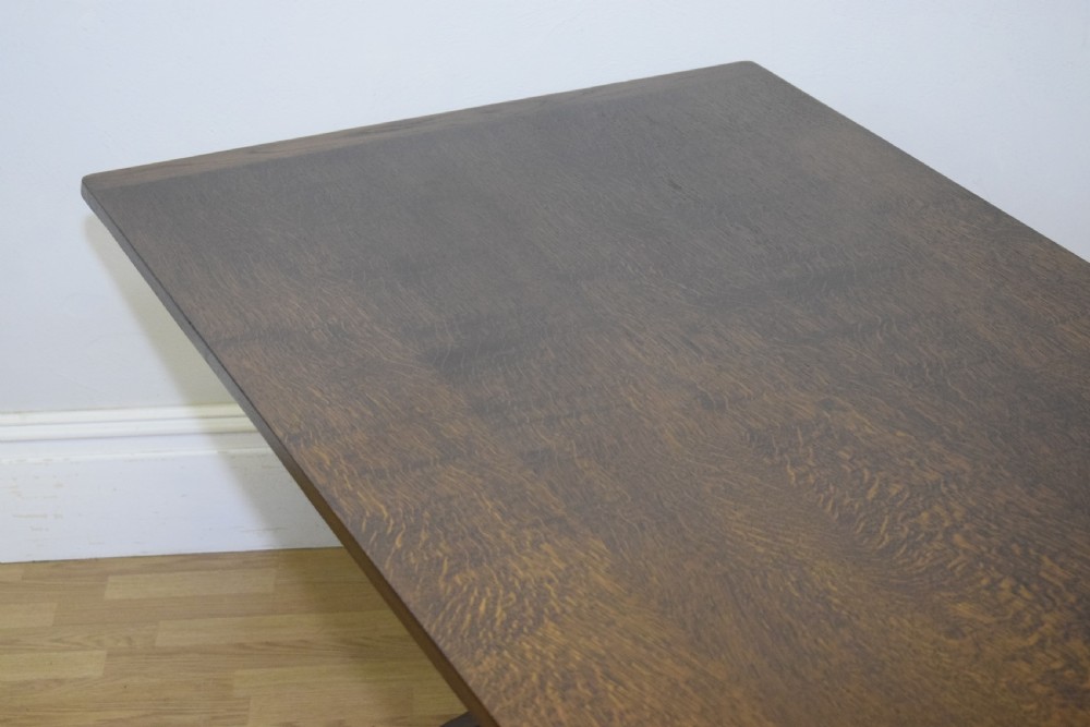 Antique Refectory Oak Table View IX