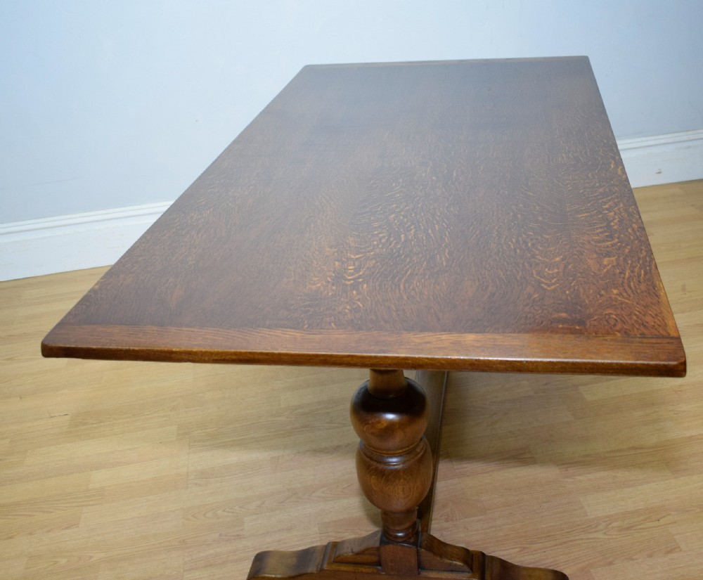 Antique Refectory Oak Table View XVI