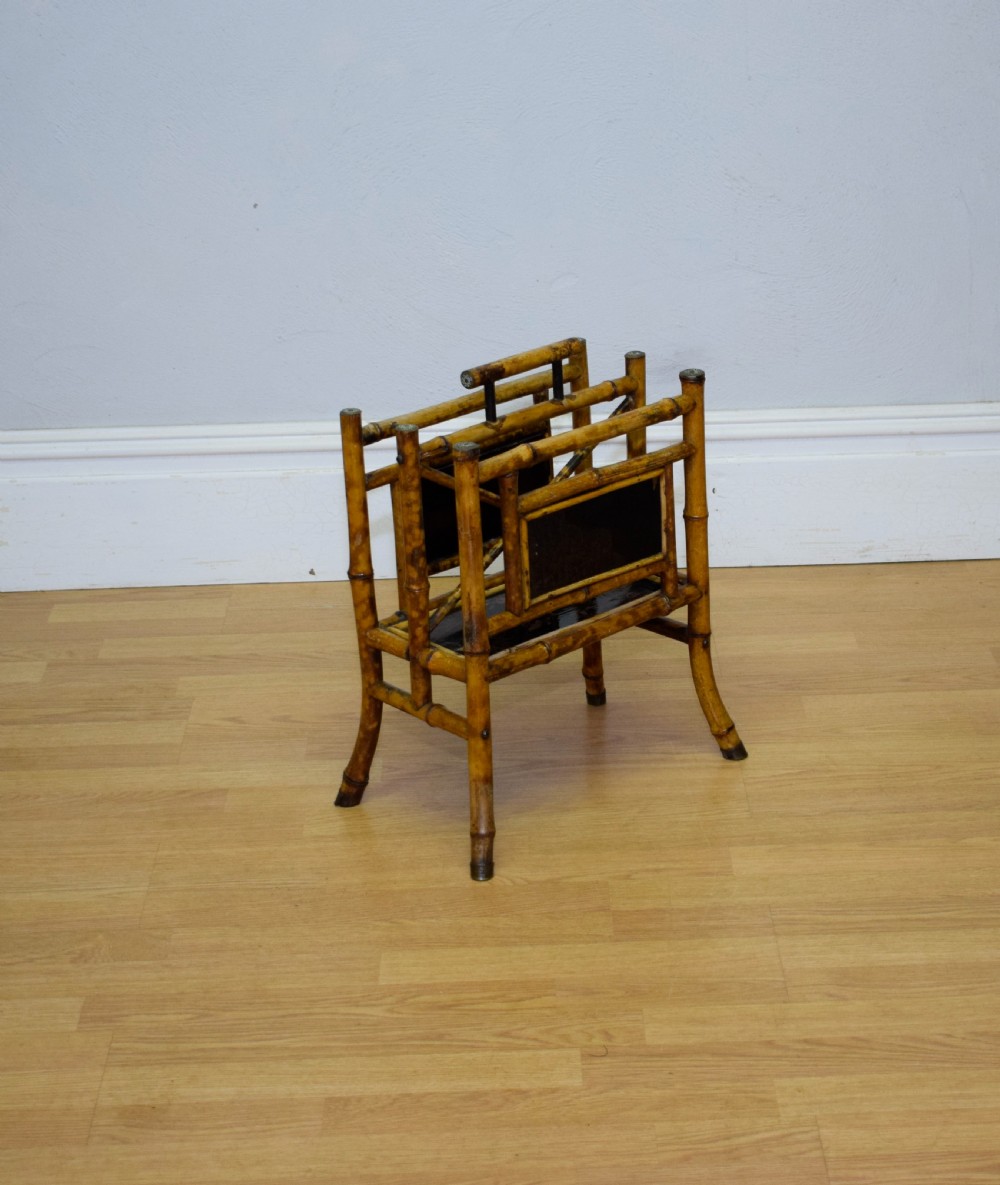 Victorian Bamboo Magazine / Newspaper Rack View II