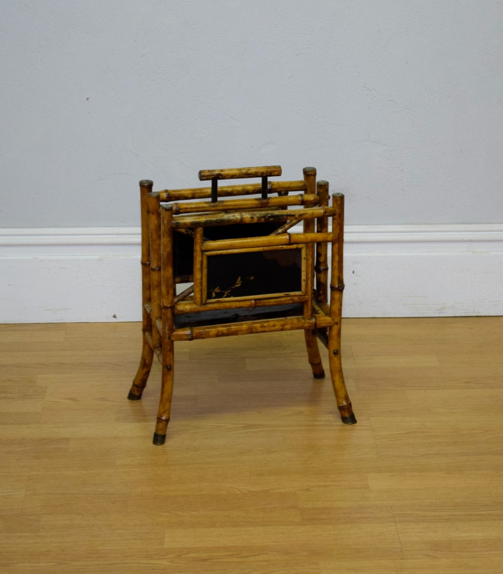 Victorian Bamboo Magazine / Newspaper Rack View III
