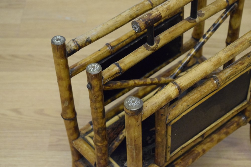 Victorian Bamboo Magazine / Newspaper Rack View V