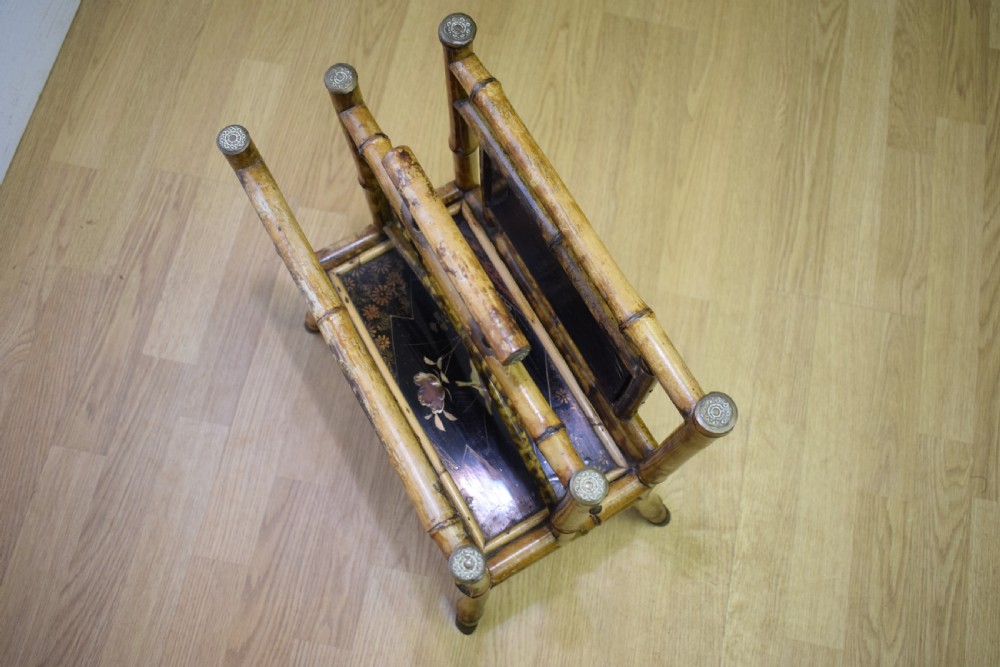 Victorian Bamboo Magazine / Newspaper Rack View VI