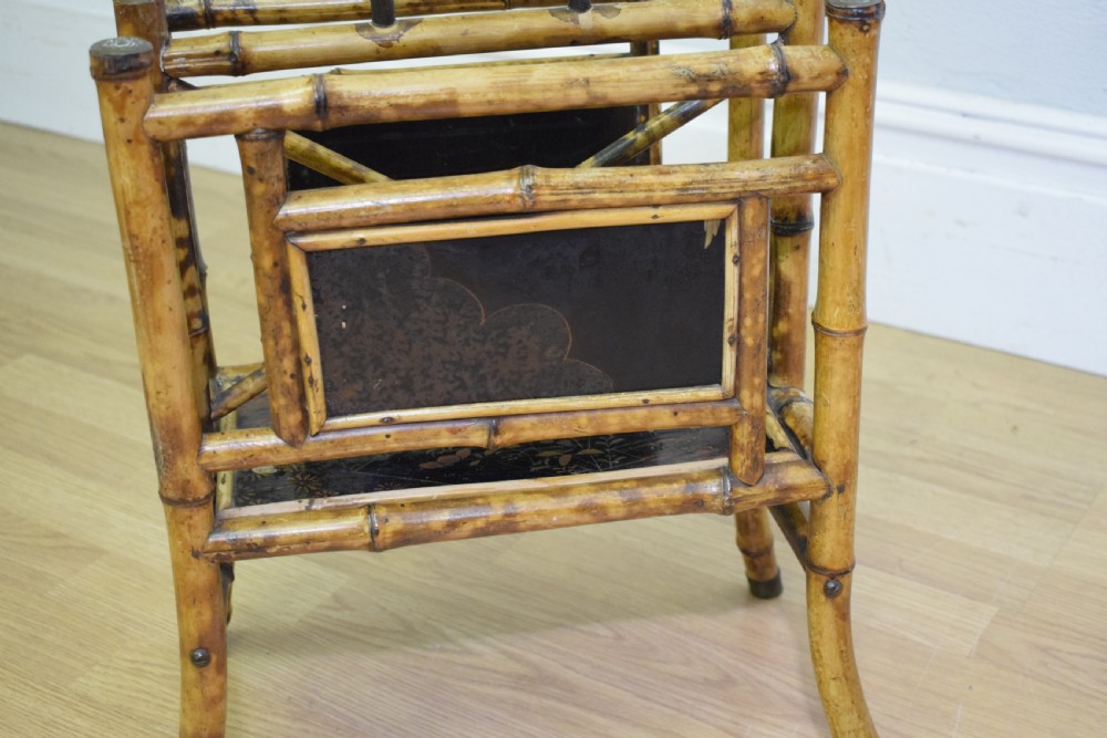 Victorian Bamboo Magazine / Newspaper Rack View VIII