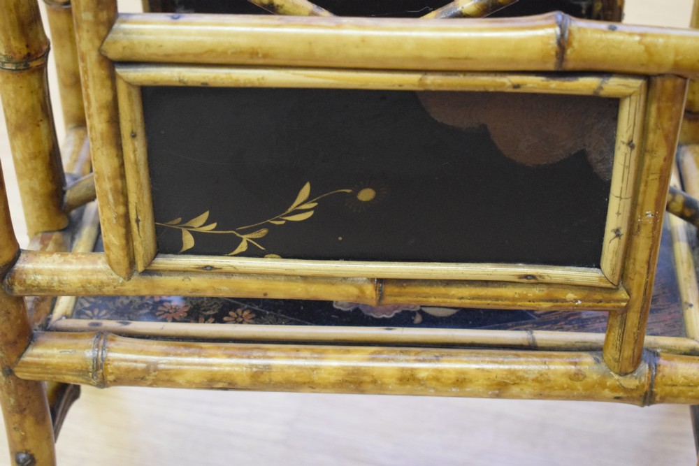 Victorian Bamboo Magazine / Newspaper Rack View XI