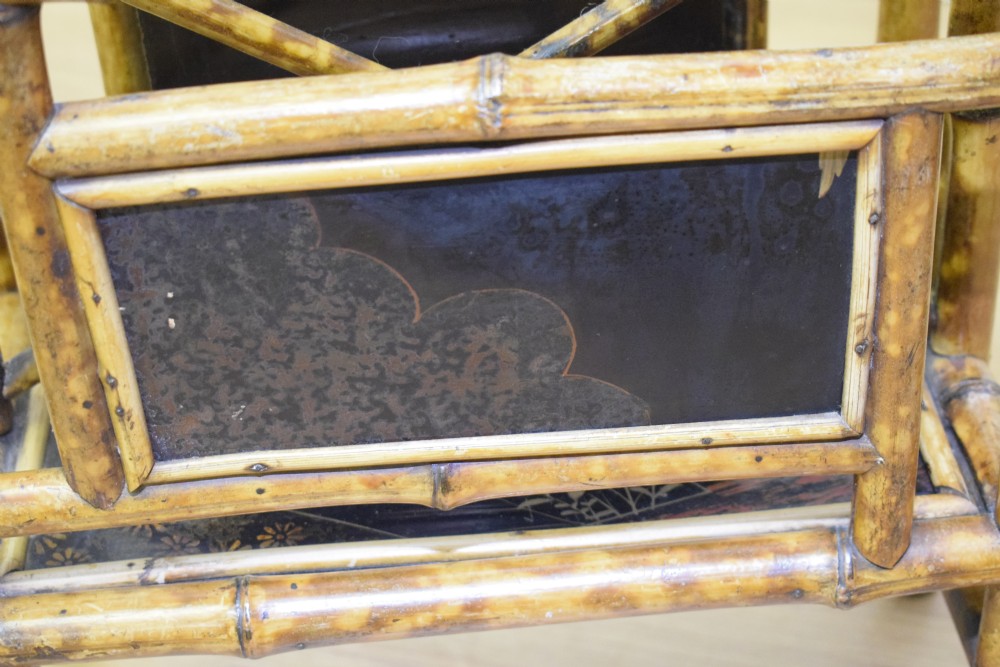 Victorian Bamboo Magazine / Newspaper Rack View XII