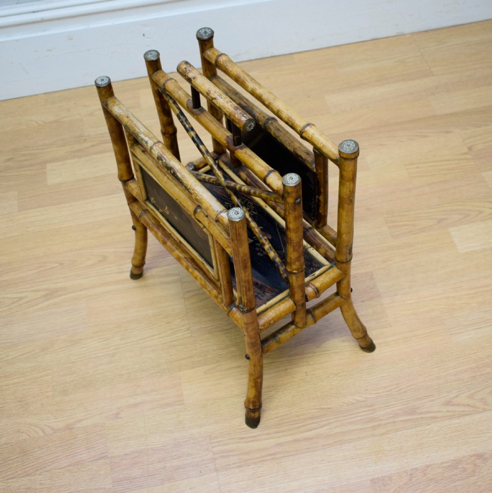 Victorian Bamboo Magazine / Newspaper Rack View XIII