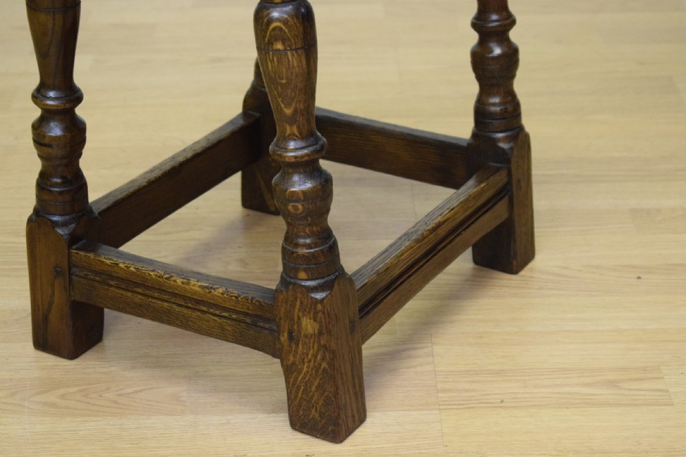 Early 20th Century Oak Joint Stool View XII