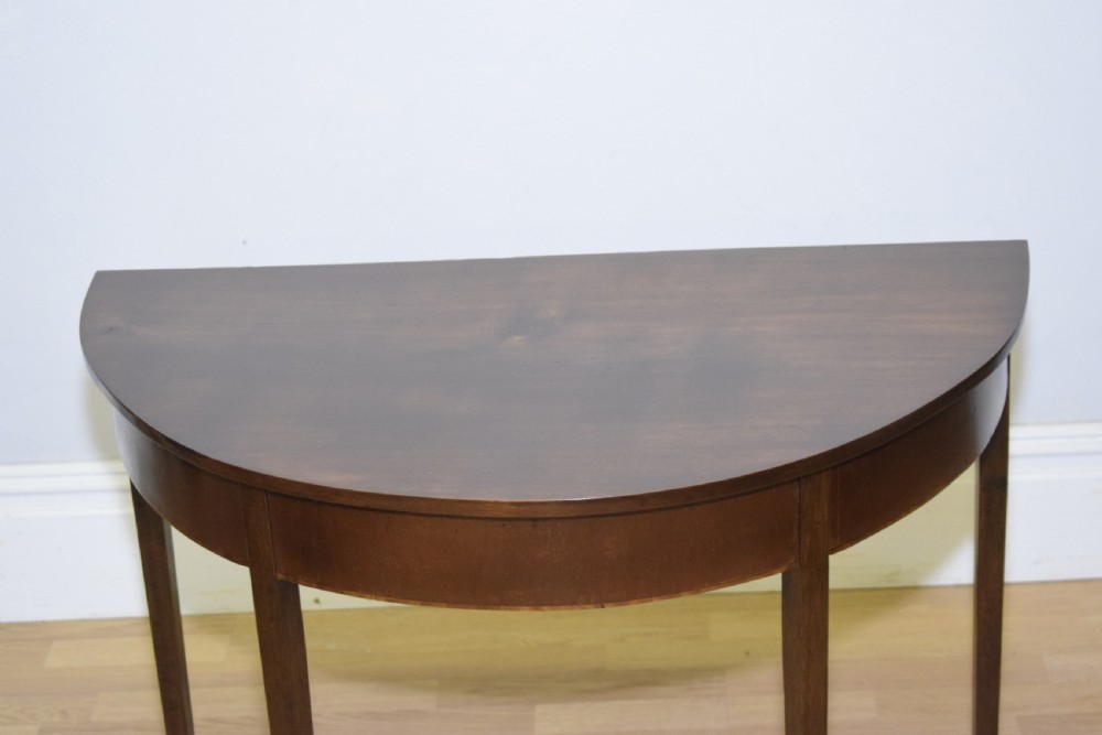 Georgian Demi Lune Table View IV