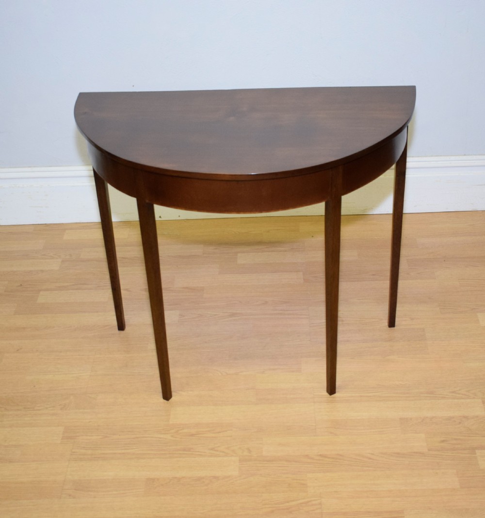 Georgian Demi Lune Table View V
