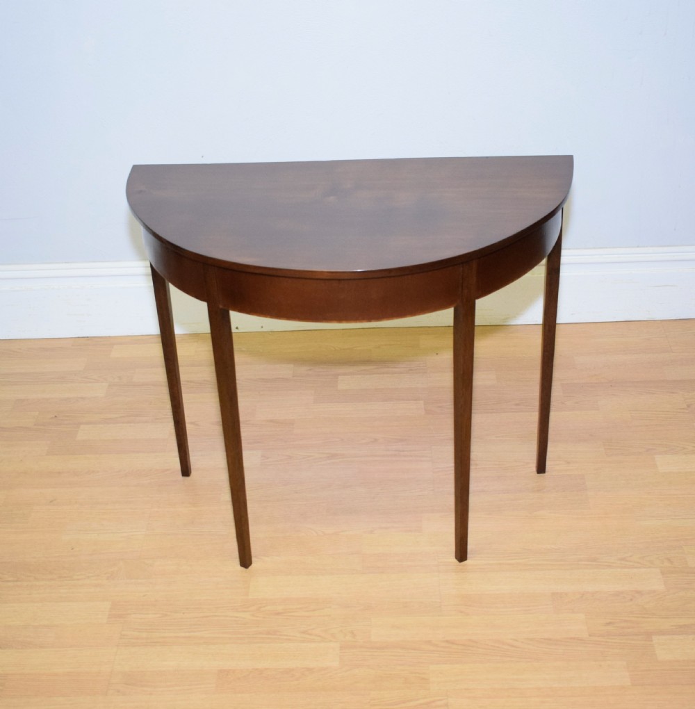 Georgian Demi Lune Table View VI