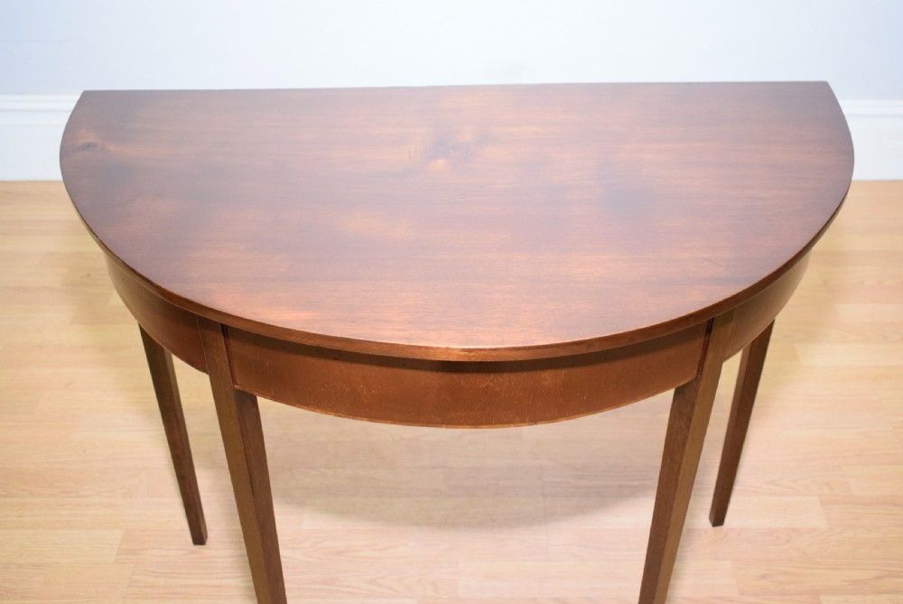 Georgian Demi Lune Table View VII