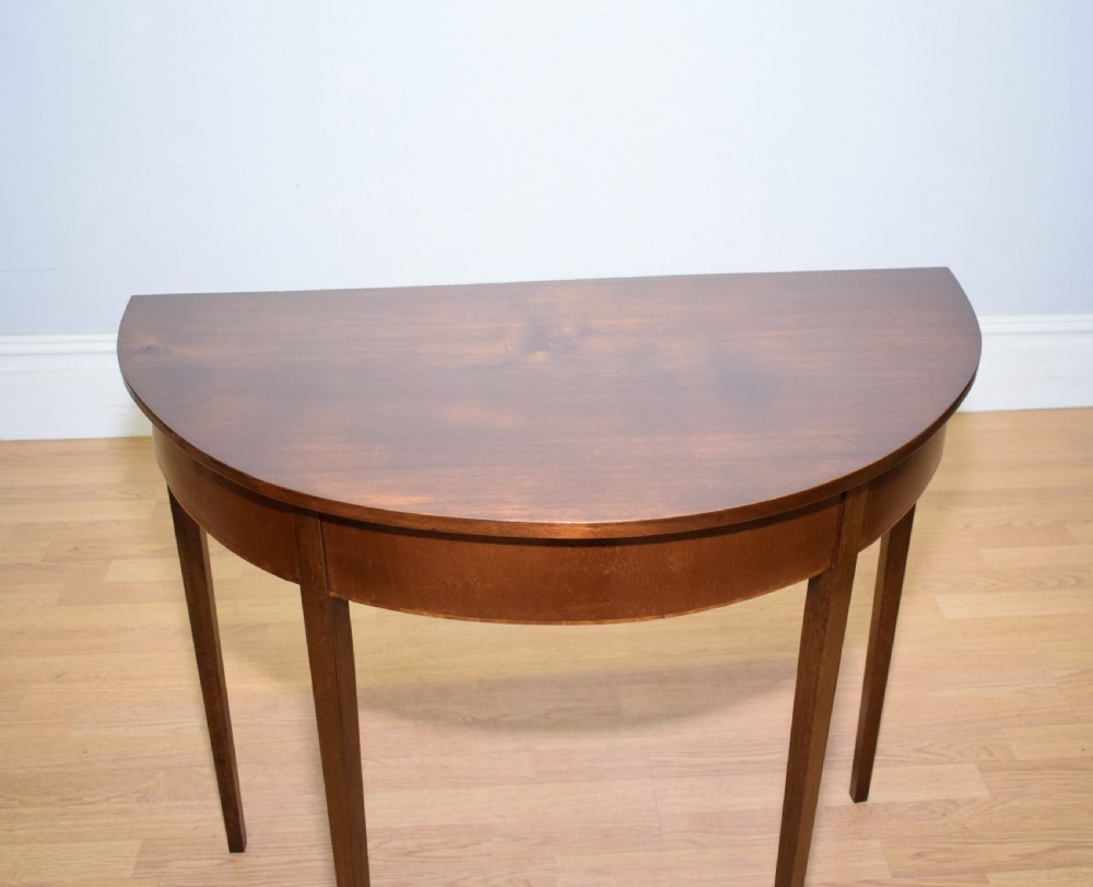Georgian Demi Lune Table View VIII