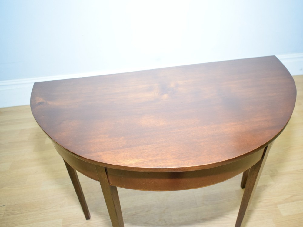 Georgian Demi Lune Table View XI