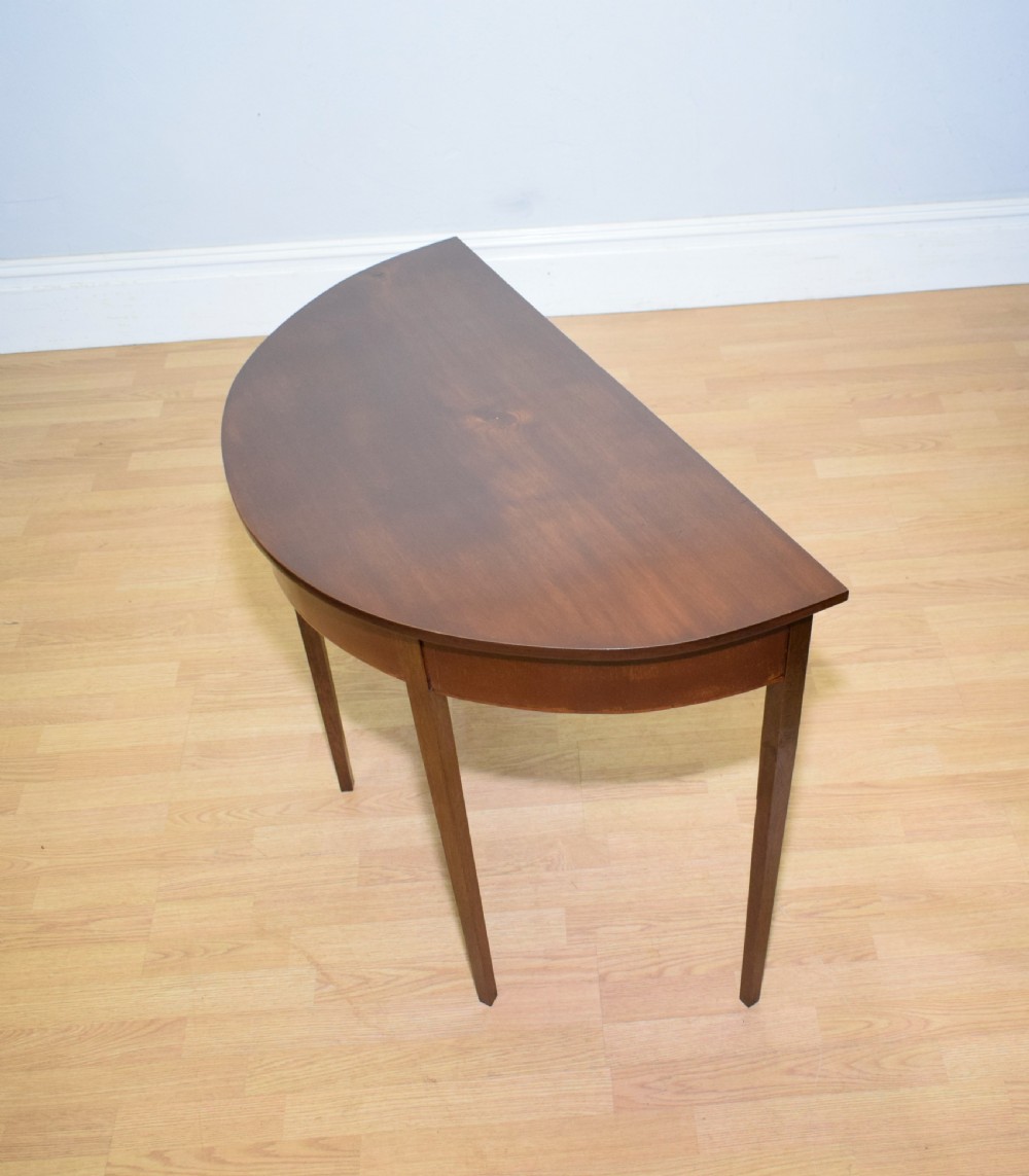 Georgian Demi Lune Table View XIII