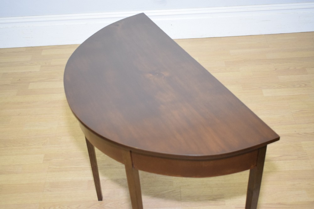 Georgian Demi Lune Table View XIV