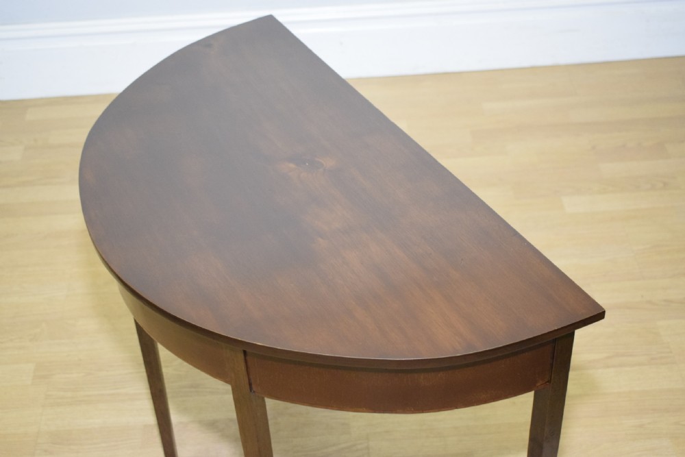 Georgian Demi Lune Table View XV