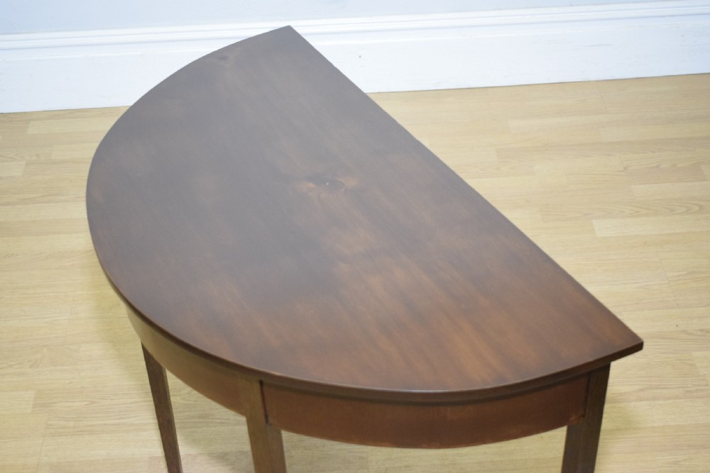 Georgian Demi Lune Table View XVI