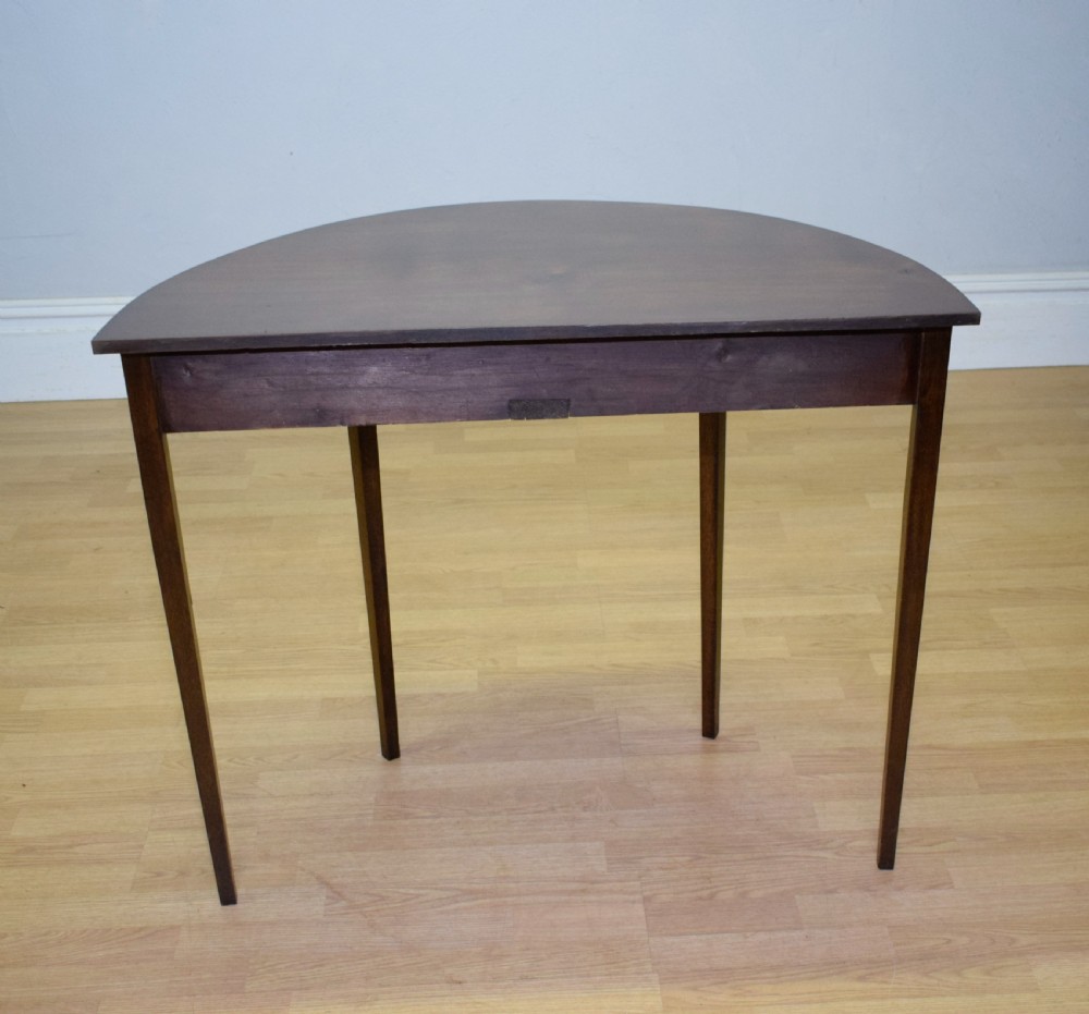 Georgian Demi Lune Table View XVII