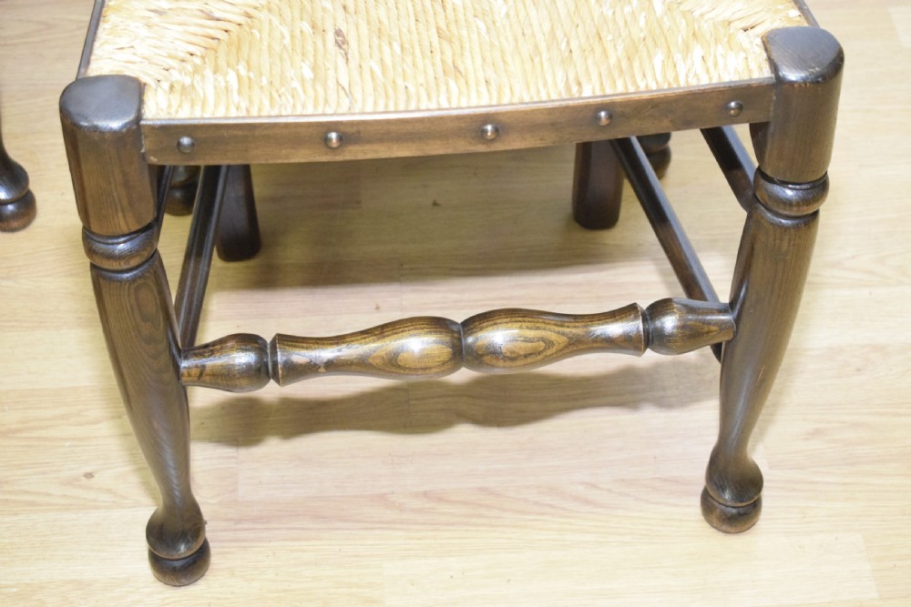  6 Oak Ladder Back Dining Chairs View XIII