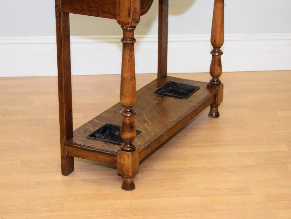Antique Victorian Carved Oak Hall Stand View V
