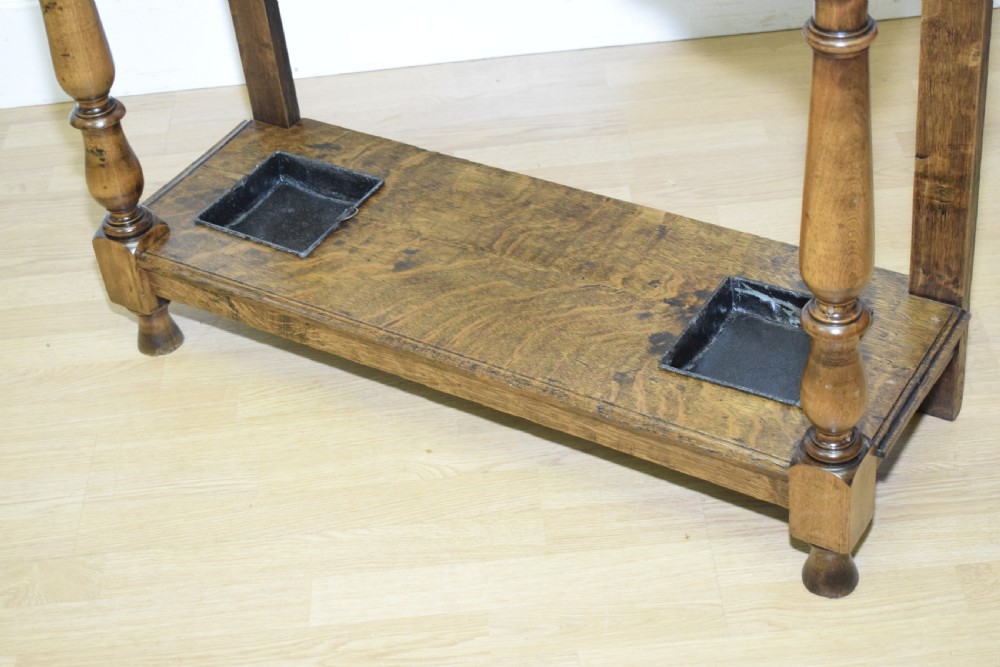 Antique Victorian Carved Oak Hall Stand View XXII
