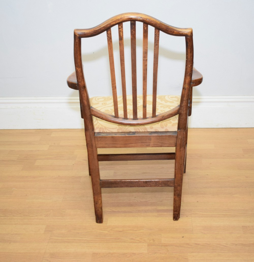 Antique Georgian Fruitwood Armchair  View VIII