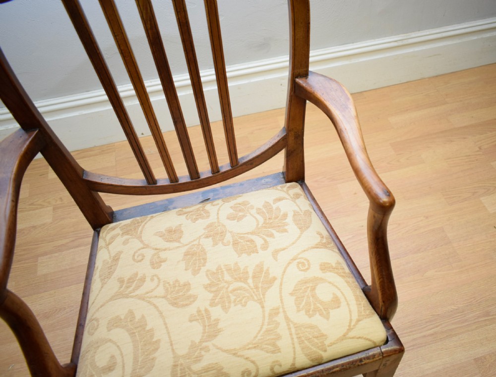 Antique Georgian Fruitwood Armchair  View X