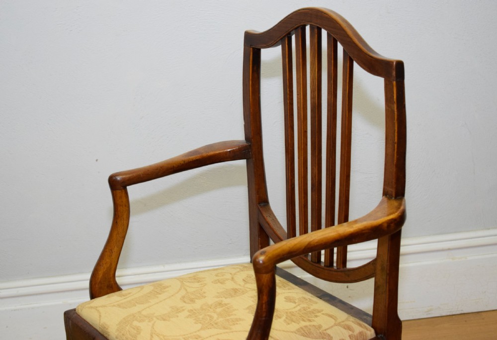 Antique Georgian Fruitwood Armchair  View XV