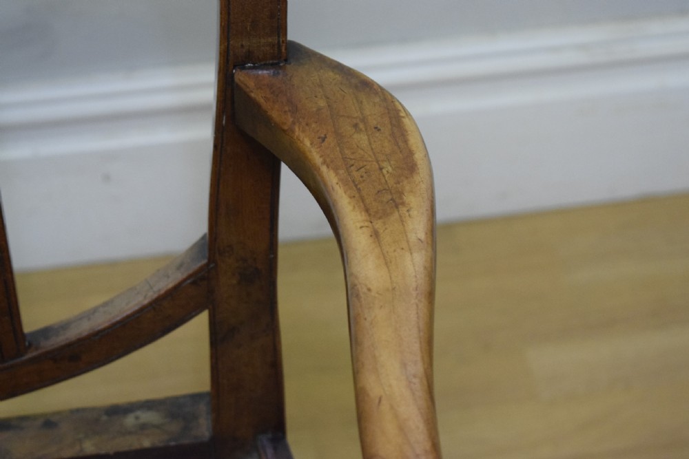 Antique Georgian Fruitwood Armchair  View XVII