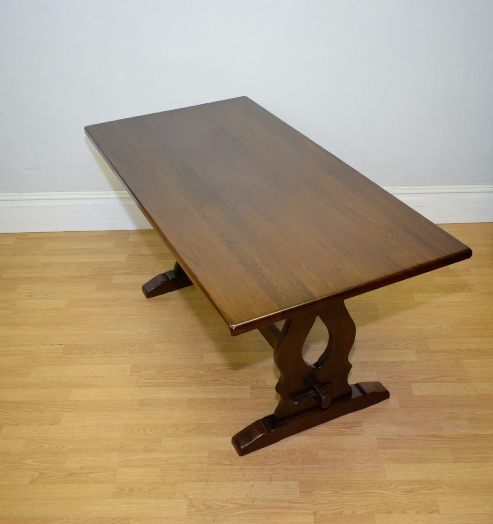 Early 20th Century Oak Refectory Dining Table