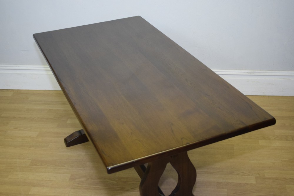 Early 20th Century Oak Refectory Dining Table View V