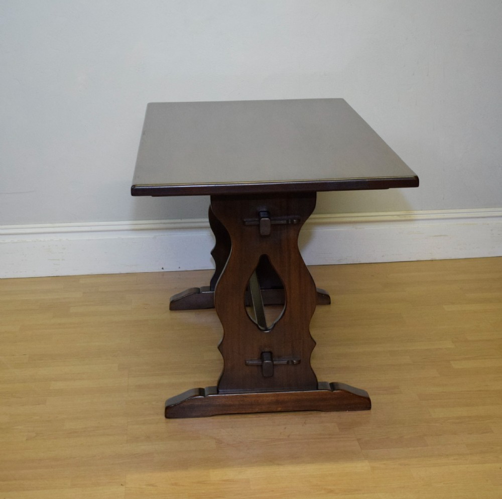 Early 20th Century Oak Refectory Dining Table View XI